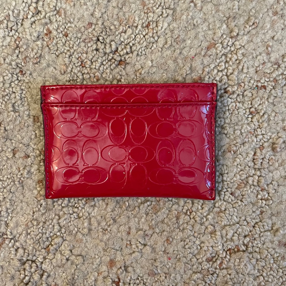 Coach Wallet - Glossy Red